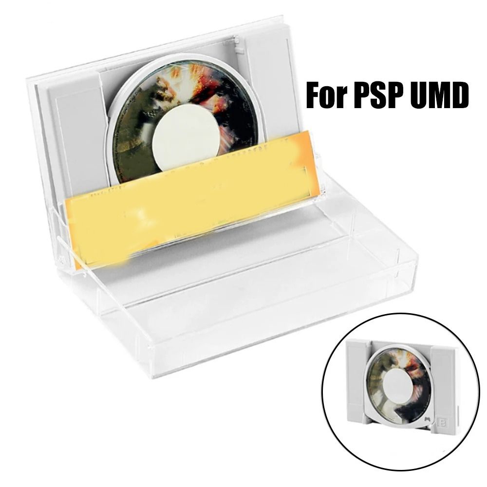 Gaming Card Holder - Clear Cassette Storage Box Retro Game