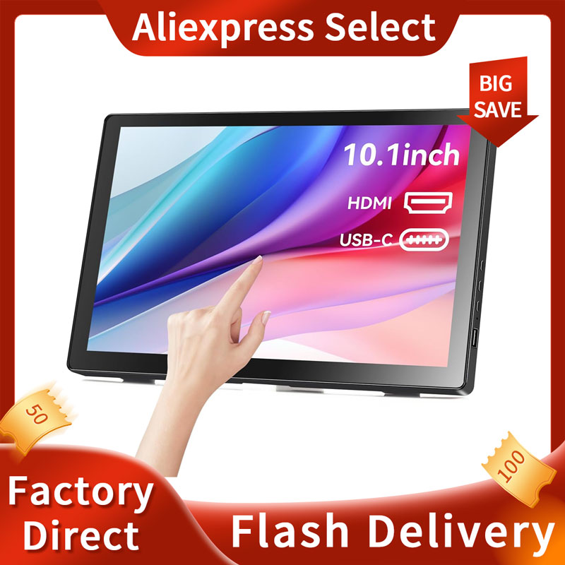 Gaming Console Image - Small Touchscreen Monitor 10.1Inch IPS Touch