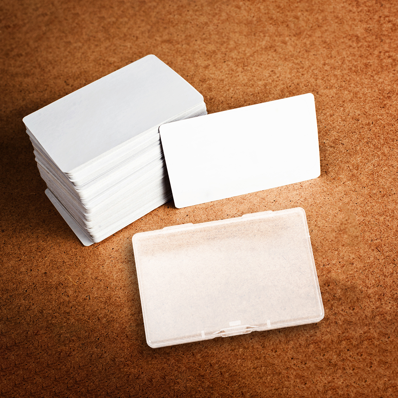 Gaming Card Holder - 8Pcs Transparent Plastic Business Card Holder