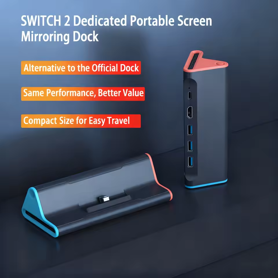 Gaming Console Tv Stand - For Switch 2 TV Docking Station