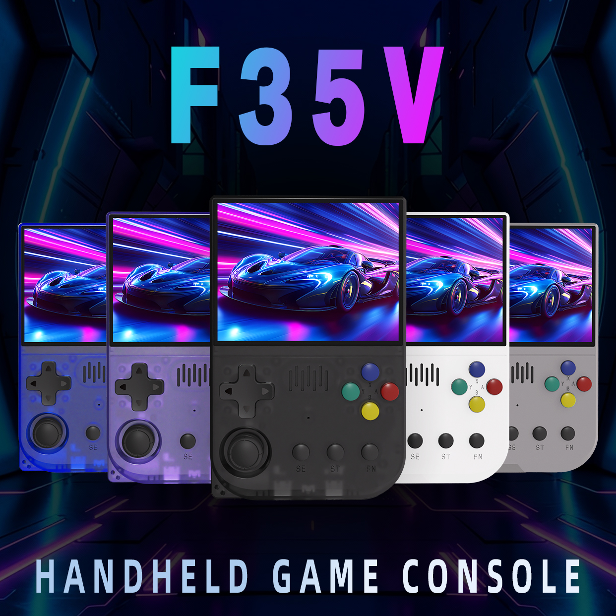 Gaming Console.Emulators - F35V Retro Handheld Game Console 3.5