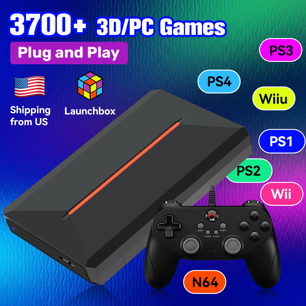 Gaming Console Video Game - Launchbox OS 500GB Portable Gaming HDD