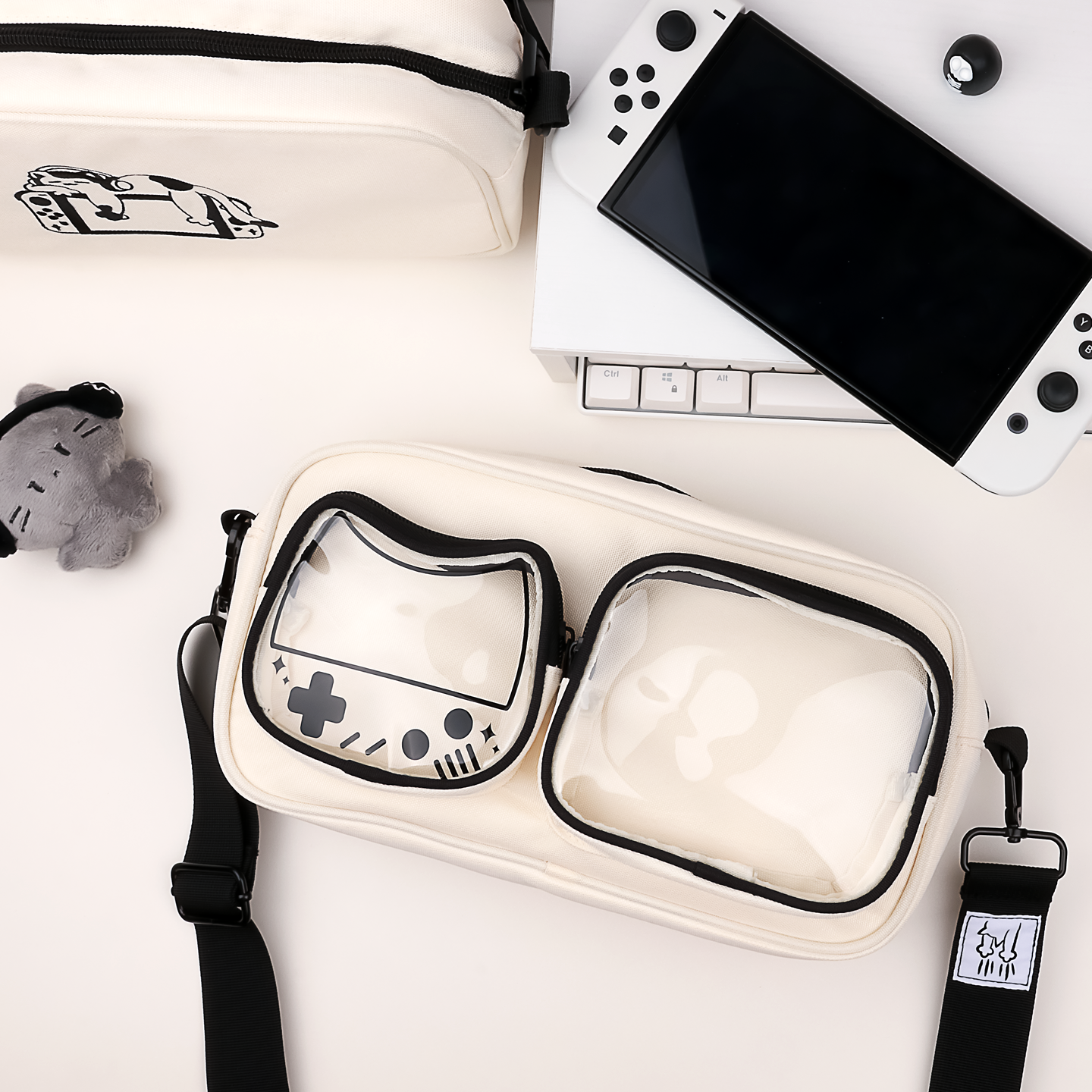 Cat-Themed Gaming Crossbody Ba – Gaming Console Display Bewertung und Preis