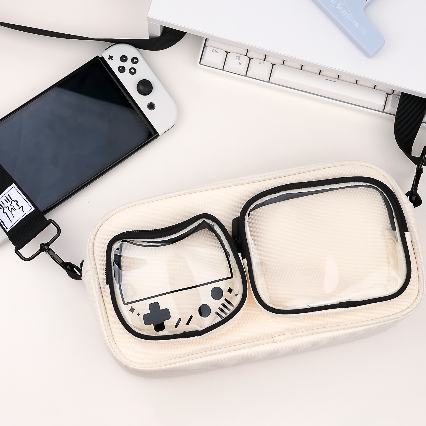 Cat-Themed Gaming Crossbody Ba – Gaming Console Display Bewertung und Preis