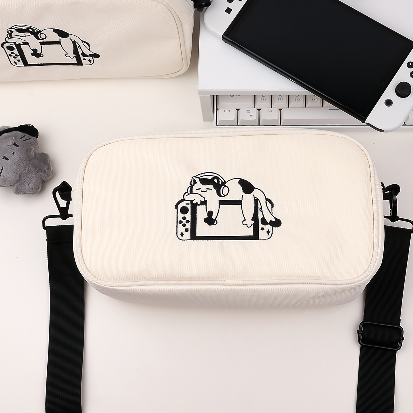 Cat-Themed Gaming Crossbody Ba – Gaming Console Display Bewertung und Preis
