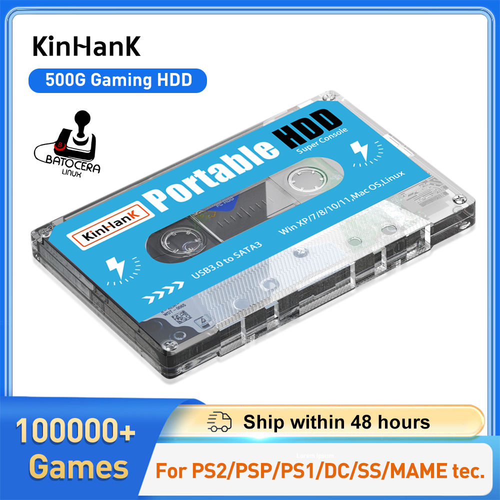 KINHANK 500G Gaming HDD Super  – Gaming Console.Emulators Bewertung und Preis