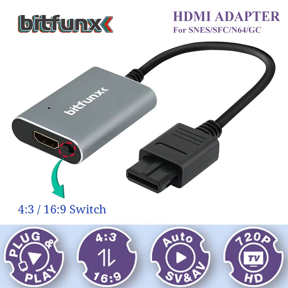Bitfunx 720P Svideo / AV To HD – Gaming Console Vintage Bewertung und Preis