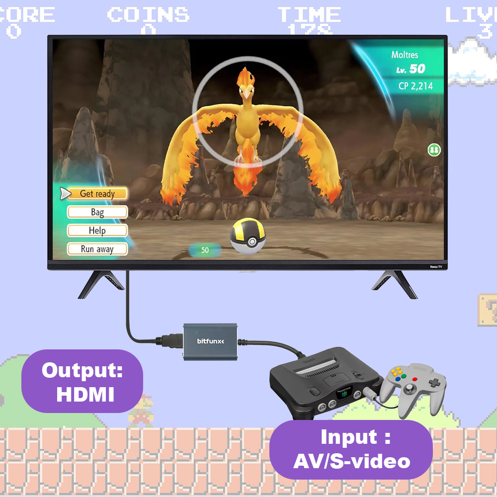 Bitfunx 720P Svideo / AV To HD – Gaming Console Vintage Bewertung und Preis