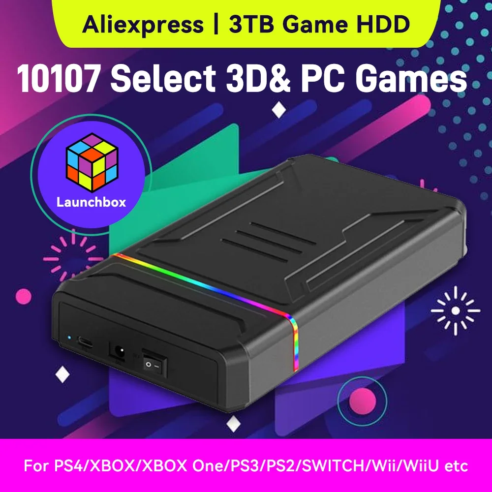 3TB Launchbox Portable Gaming  – Gaming Console.Emulators Bewertung und Preis