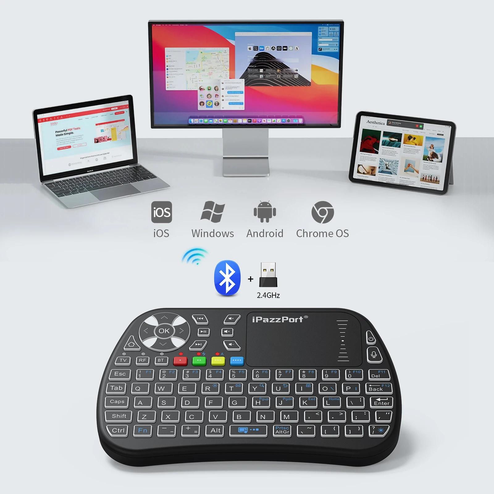 iPazzPort Bluetooth mini Keybo – Gaming Console For Smart Tv Bewertung und Preis