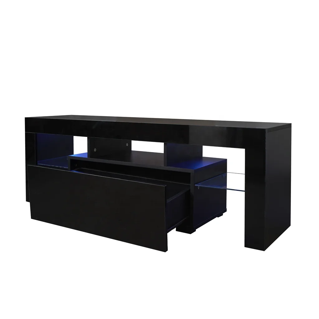 #Black TV Stand with LED RGB L – Gaming Console Tv Stand Bewertung und Preis