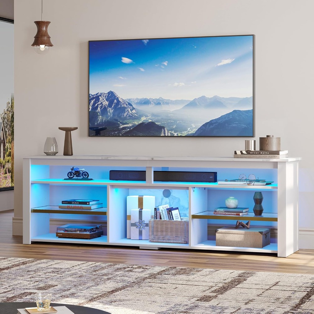 TV Stand for 75 inch TV, Tall  – Gaming Console Tv Stand Bewertung und Preis