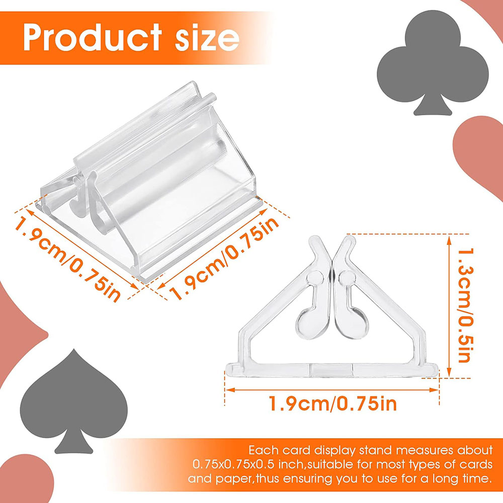 12/24/48Pcs Mini Clear Stands  – Gaming Card Holder Bewertung und Preis